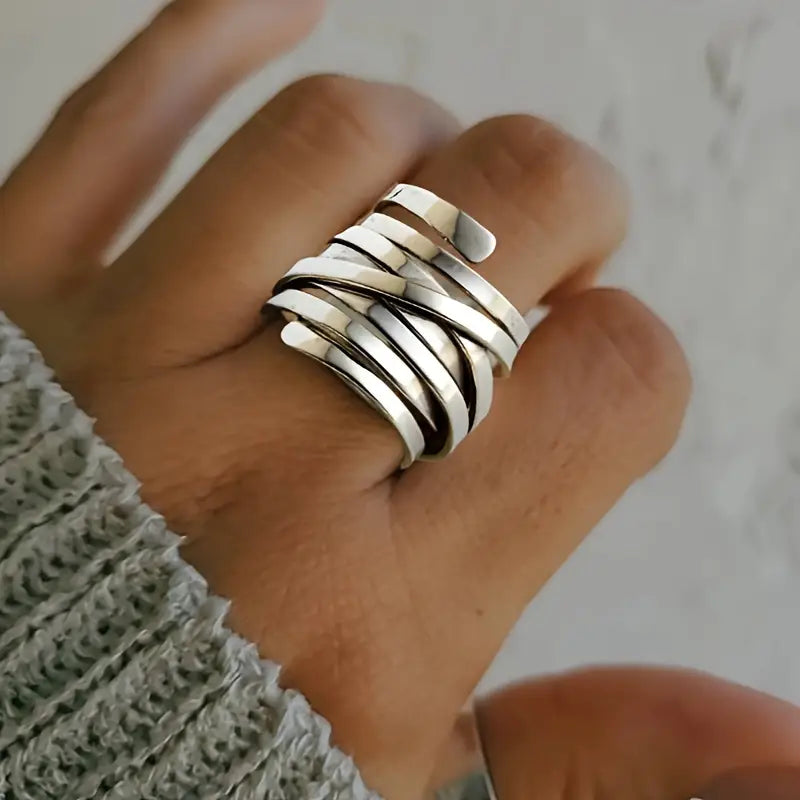 Hazel - Vintage Armbånd med khililine Desenhung i sølv