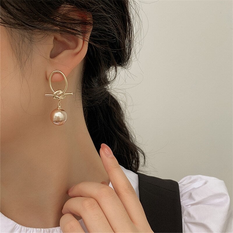 Kylie - Vintage Pearl Øreringer